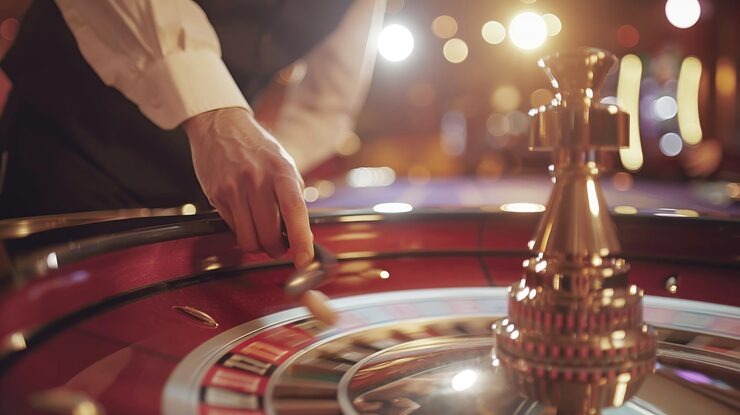 Playtech baccarat table with score tracker